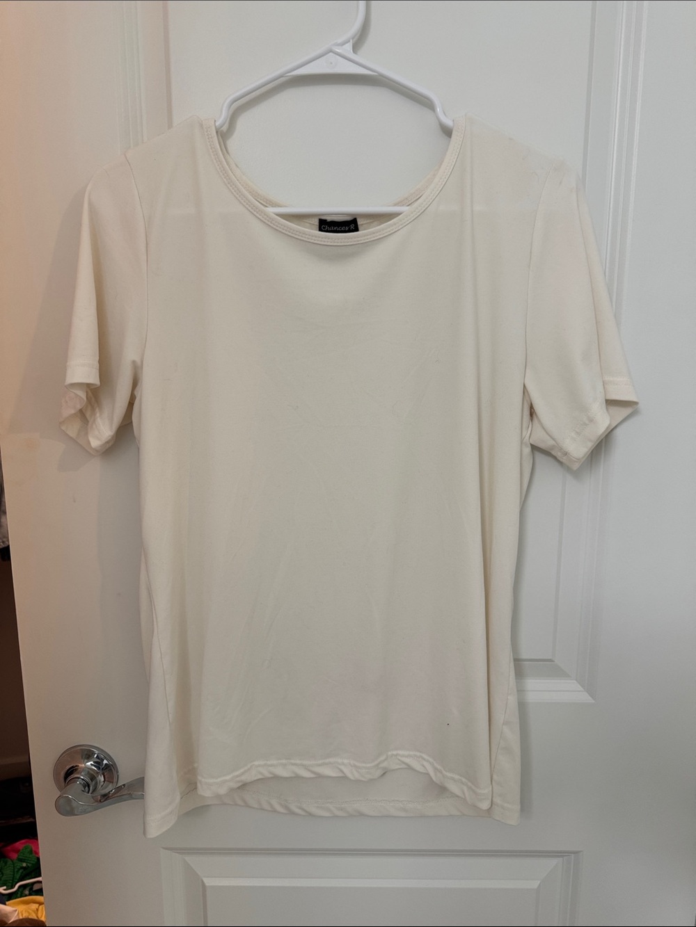 Classic Crewneck Short Sleeve Tee - Cream